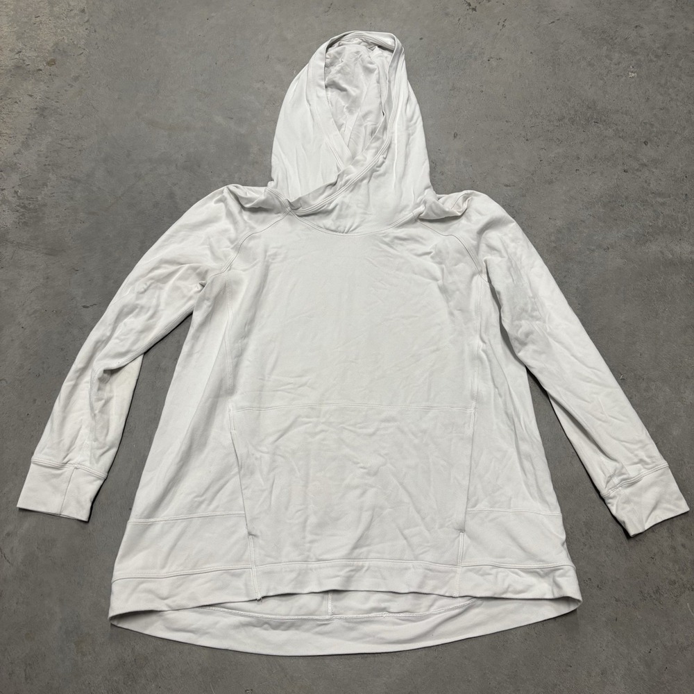 Lululemon Hoodie‎ Womens 6 Starting Place Lightweight Fleece Gym Workout White
